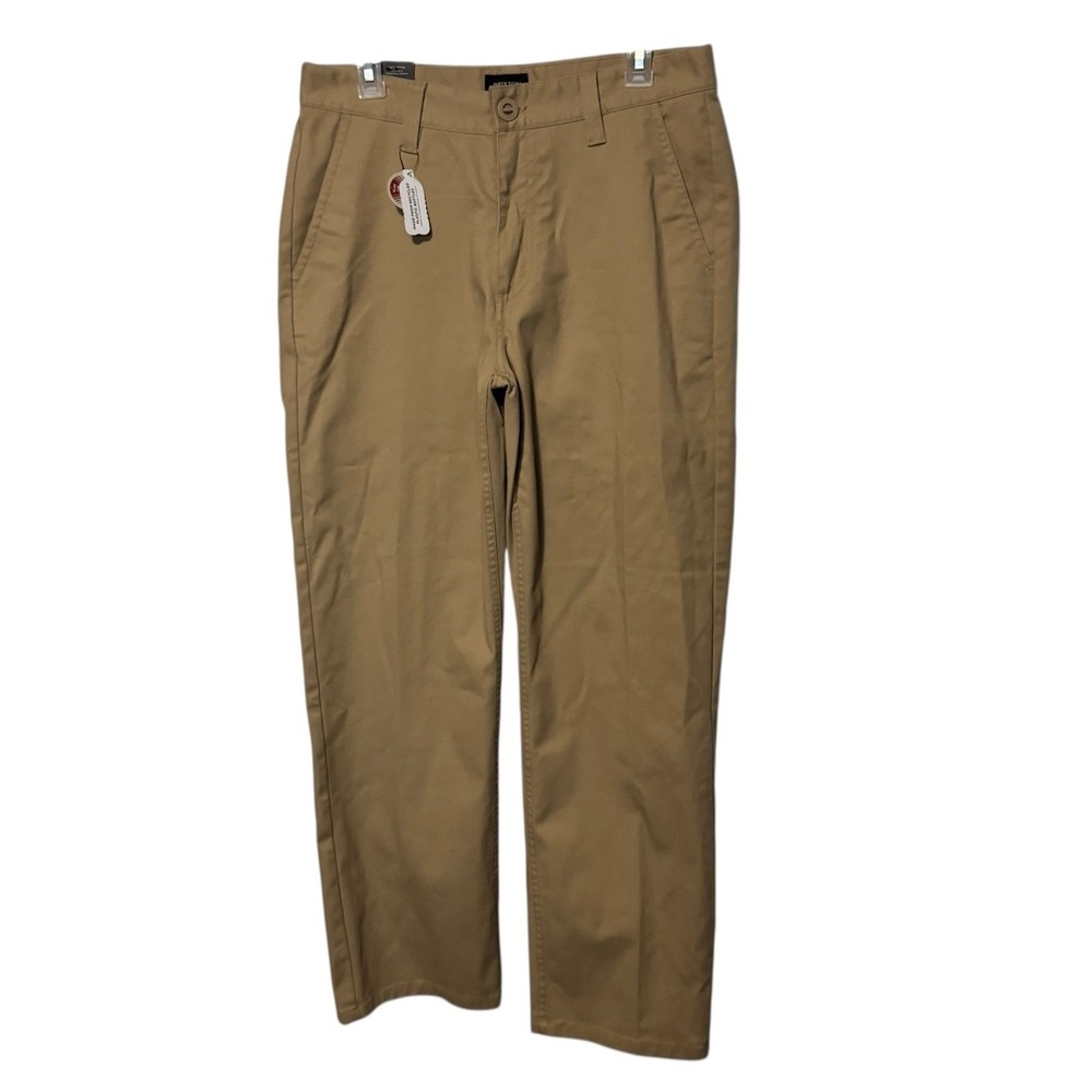 Brixton Pants Mens 30 Khaki Choice Chino Relaxed Straight Skate Skater 30x29 NWT